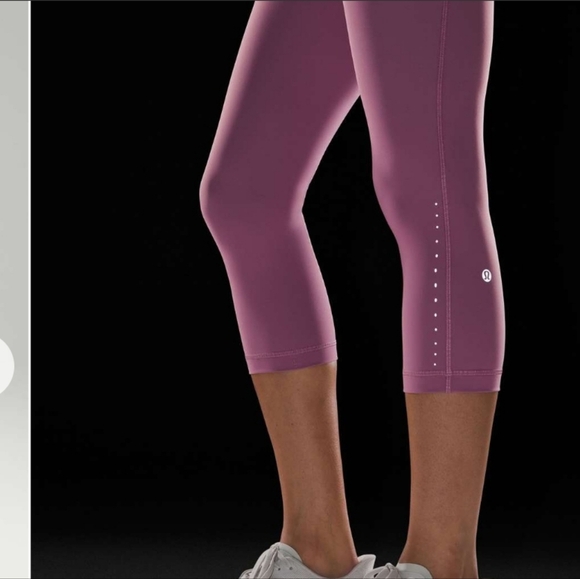 Lululemon Swift Speed High-Rise Crop 21"Velvet Dust (First Release) Sz 4 - Picture 3 of 8